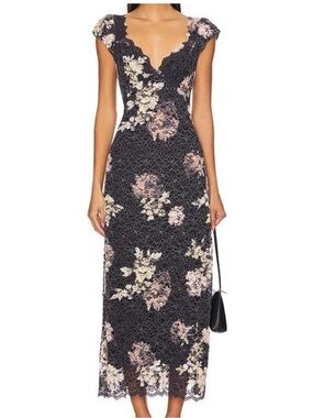 Free People x Revolve Butterfly Babe Lace Maxi NWT